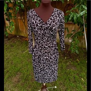 Ralph Lauren Dress with 3/4 Sleeves & Wrap Front